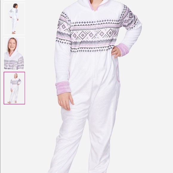 ❤️❤️Size 18/20 NWT 1/Piece outfit with hoodie pink - Picture 2 of 7